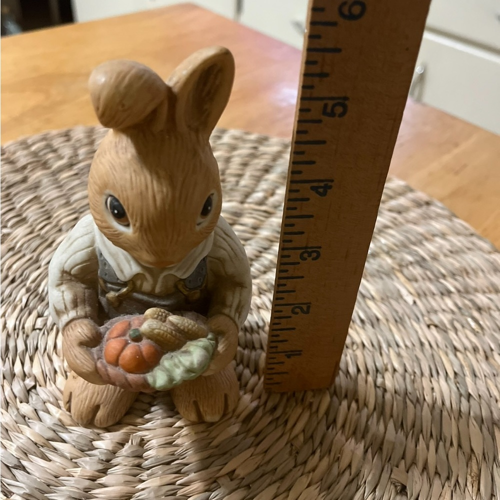 Charming Brown Rabbit Figurine - Picture 2 of 4